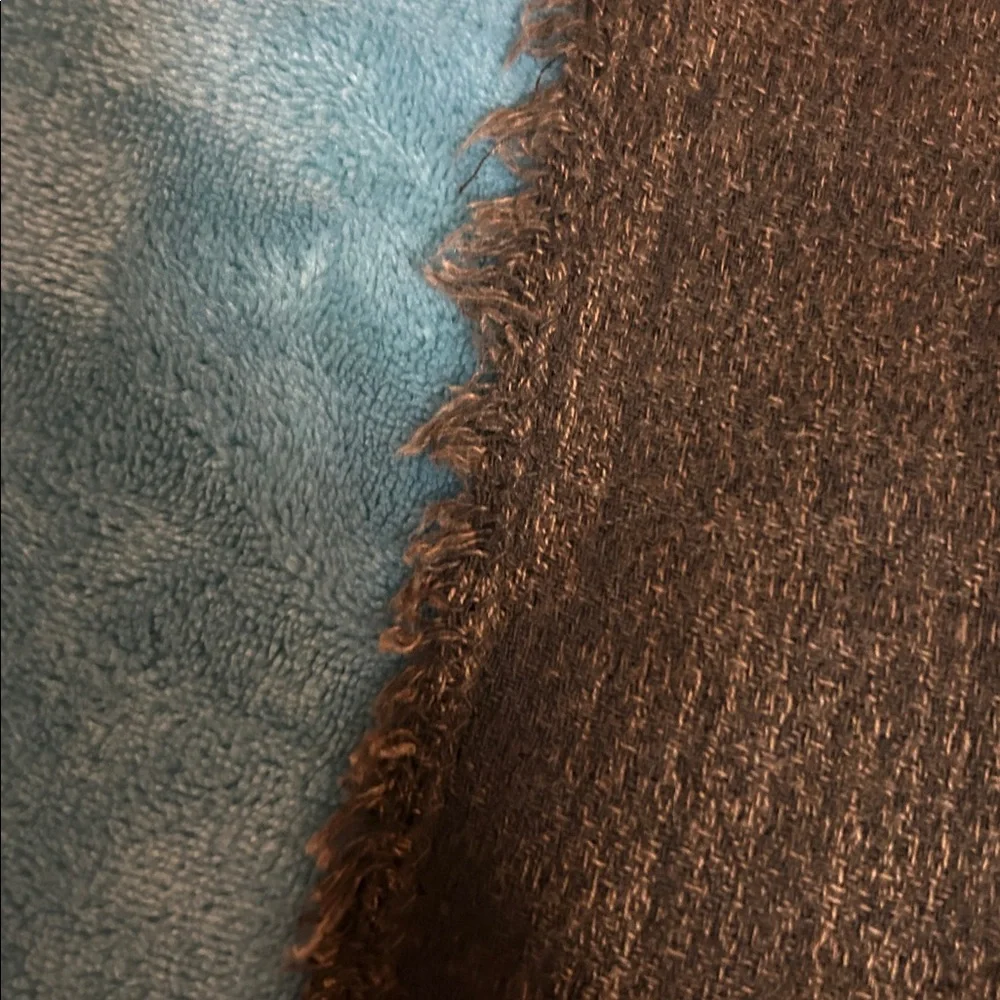 Zara Brown Shawl/Scarf with Yellow Geometric Design